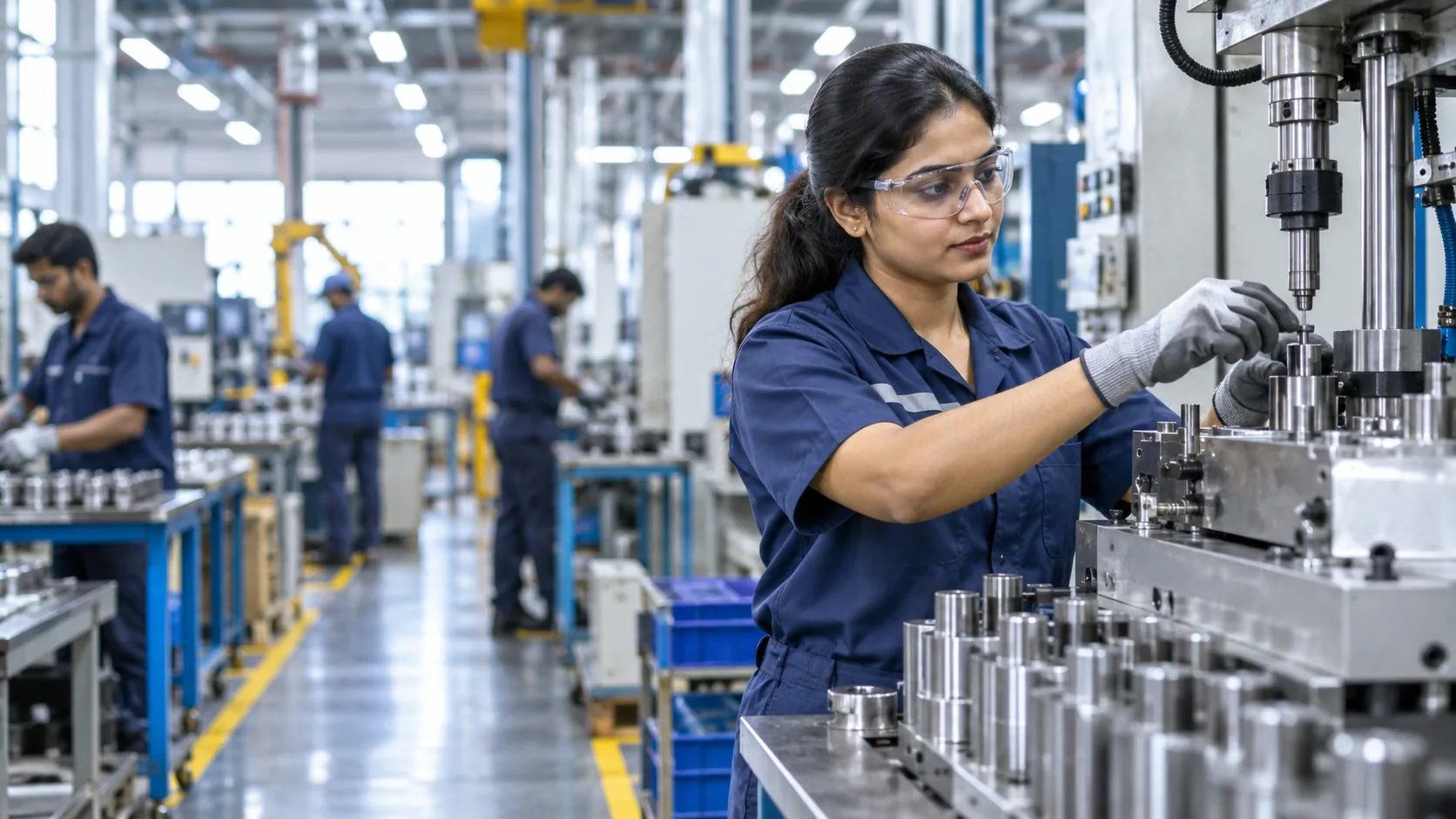 Indian skilled industrial technician